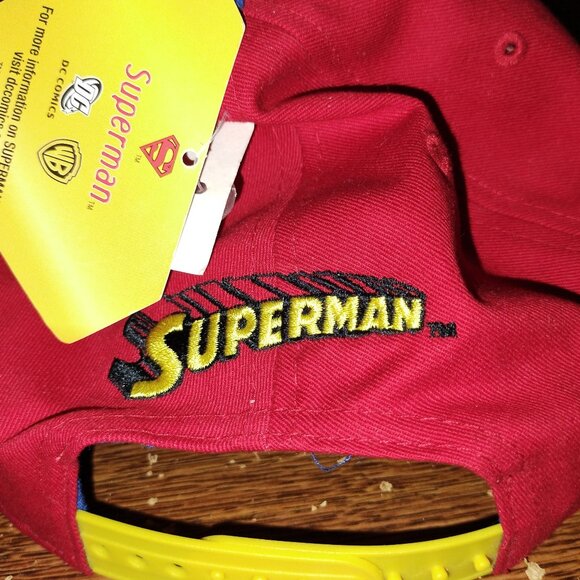 Superman Baseball adjustable Hat Red - Picture 6 of 7